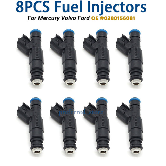 8pcs Upgrade Fuel Injectors Fit For Mercruiser/ for Volvo Penta 5.0L-5.7L 0280156081