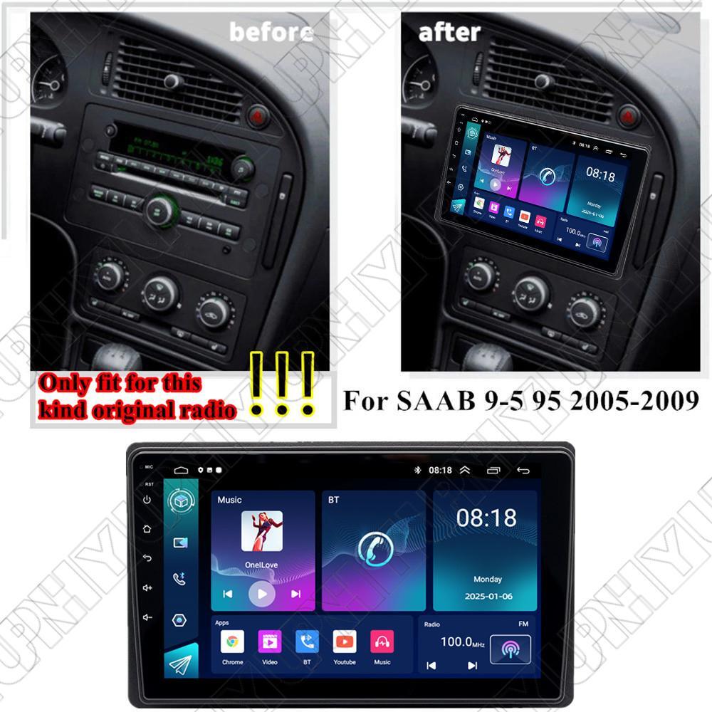 9 For 2005-09 for Saab 9-5 95 Carplay 2+32GB Stereo Radio GPS Nav Head Unit Wifi BT