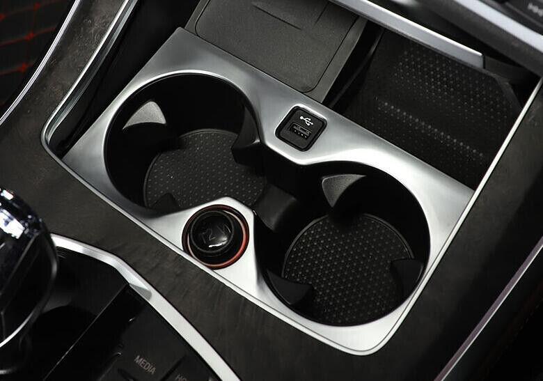 Fit for BMW X7 G07 2019-2022 Matte Silver Water Cup Holder Panel Overlay Cover