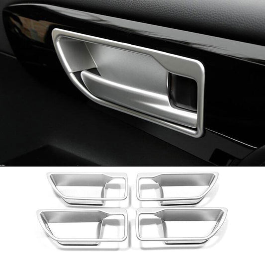 for Toyota Highlander 2020-2024 ABS Matte Silver Inner Door Handle Frame Trim 4X