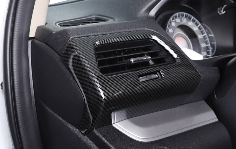 LR AC Air Outlet Vent Cover Trim 2PCS for Honda CRV CR-V 2012-2016 Carbon Fiber