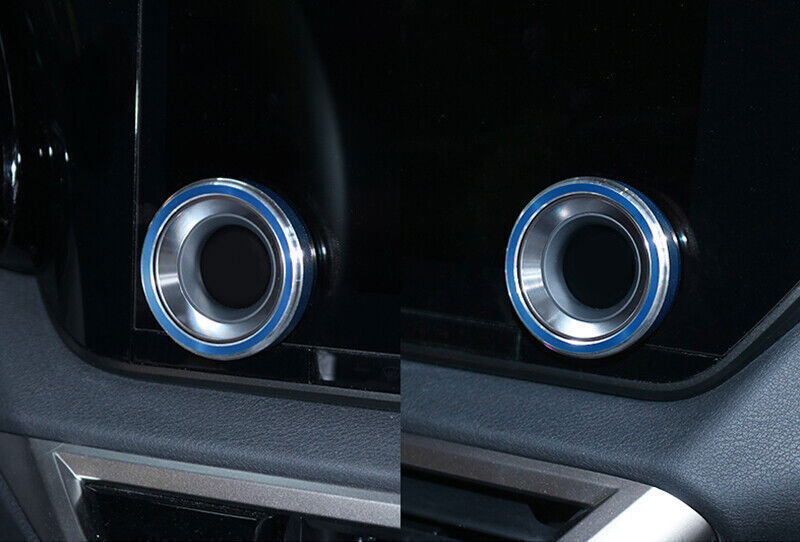 Blue Aluminum Console Air Conditioning Knob Trims for Lexus RX350 500h 2023-2024
