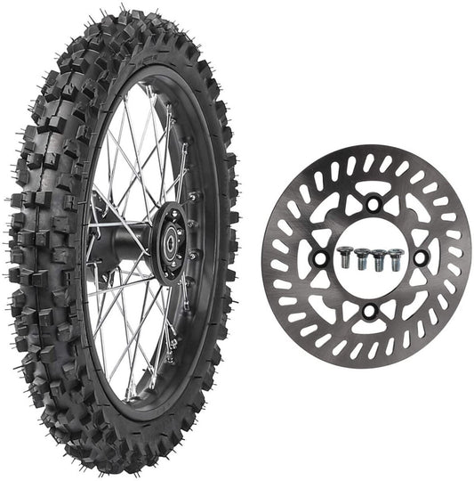 14 Front Wheel 60/100-14 Tyre Rim Brake Disc KX65 Pit Dirt Bike Atomik 125cc 70