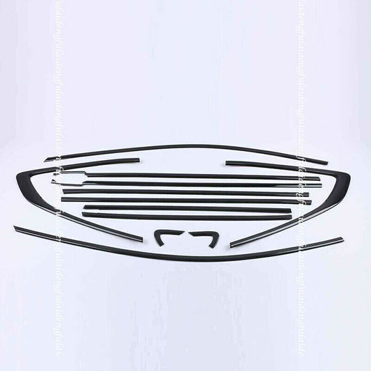 for Honda CRV CR-V 2017-2021 Glossy Black Stainless Car Window Strip Cover Trims