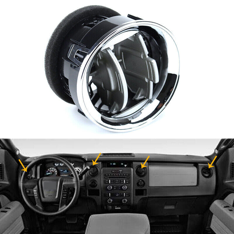 Silver Air Vent Outlet Air Heater Grille for Ford F-150 XL STX 2012-2014