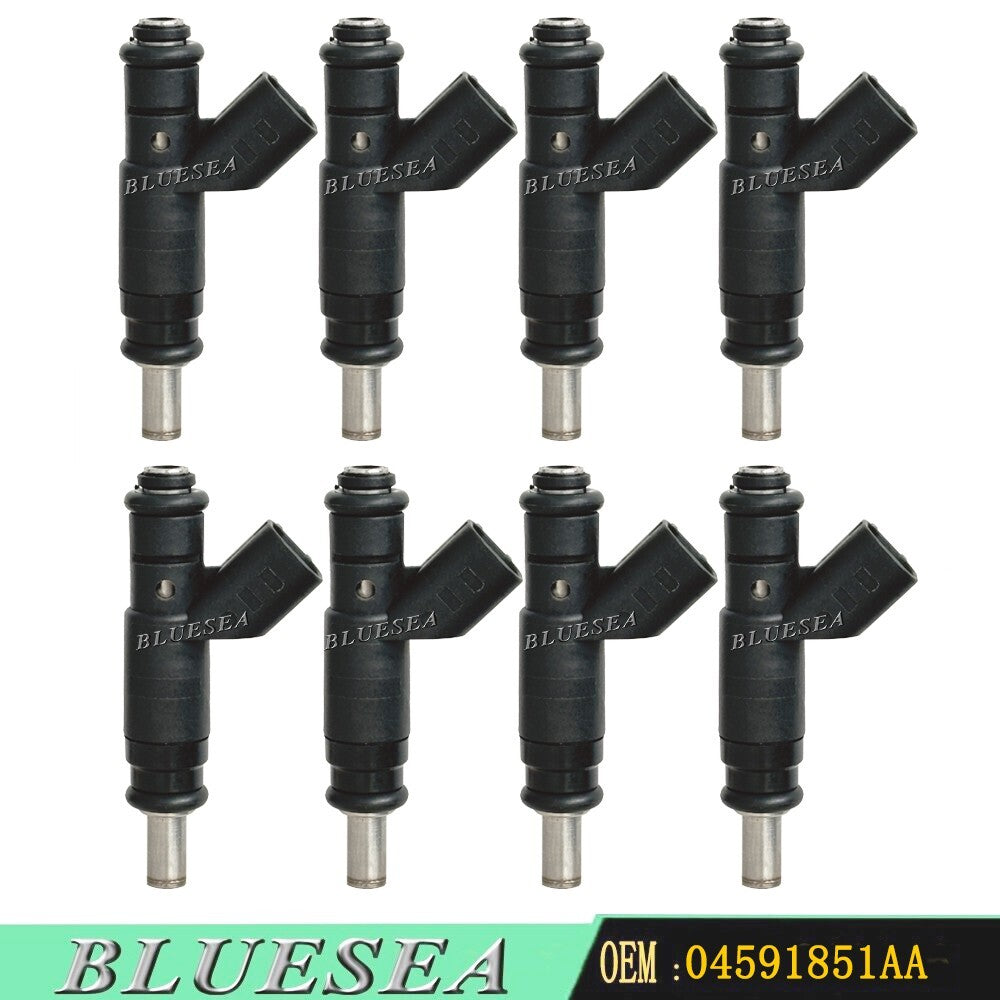 8pcs04591851AA Fuel Injectors for Chrysler 300 for Dodge for Jeep 4.7L 5.7L V8 2005-2013