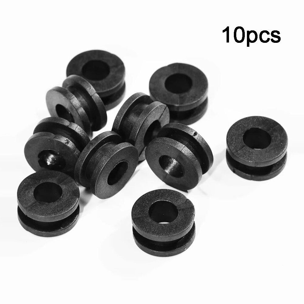 10x M6 Motorcycle Side Cover Rubber Grommets Gasket Fairings Parts Fit For