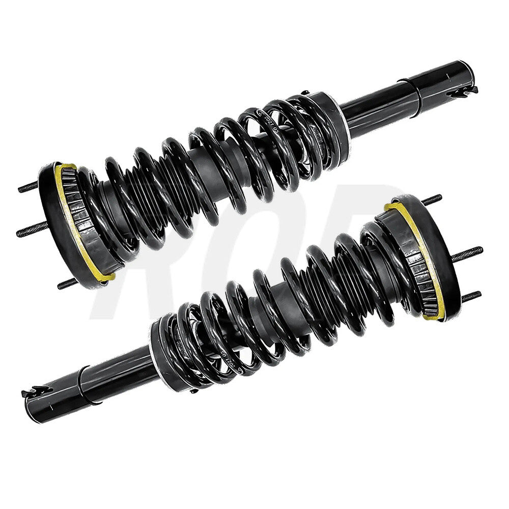 Pair Front Shock Struts Assys w/Electric Sensor Fit for Jaguar XJ XJR X351 AWD 13-19