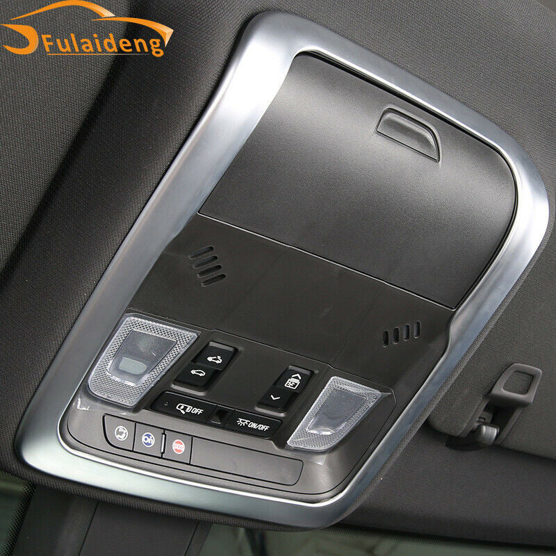 Fit for Cadillac XT4 2019-2023 Matte Silver Front Reading Light Cover Decor Trim