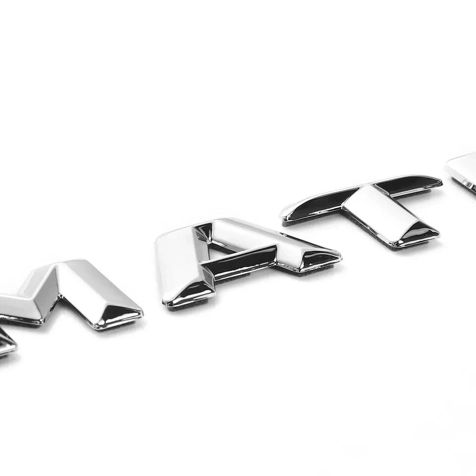 1PCS 15-16 3D 4 MATIC Rear Trunk Letters Sport Badge Emblem For AMG C E S Chrome