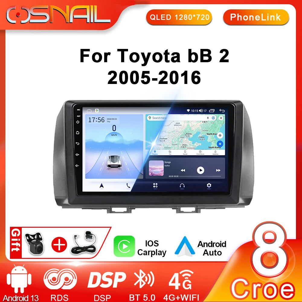 Android Auto Car Radio Multimedia for Toyota BB 2 for Daihatsu Materia GPS Navi DSP