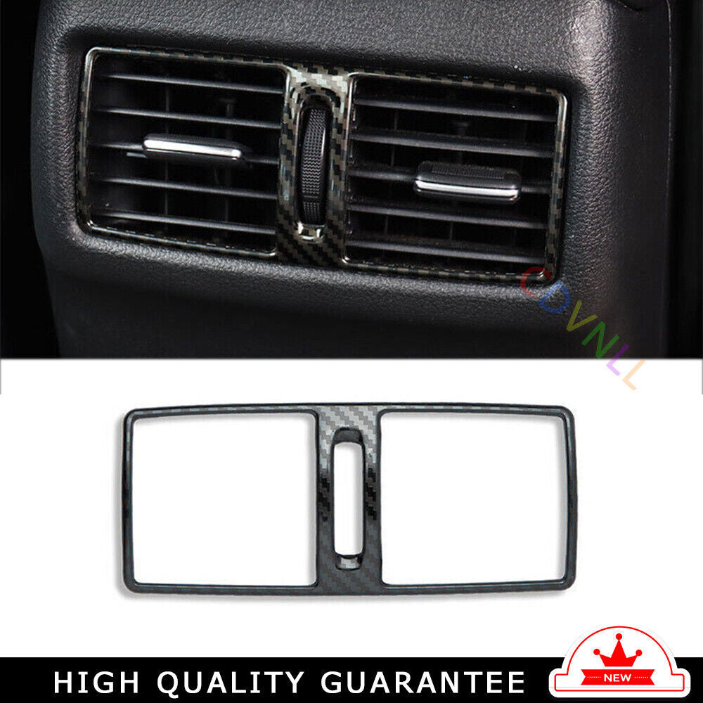 Rear Air Outlet Vent Frame Trim Fit for Nissan Sentra 20-22 Steel Carbon Fiber