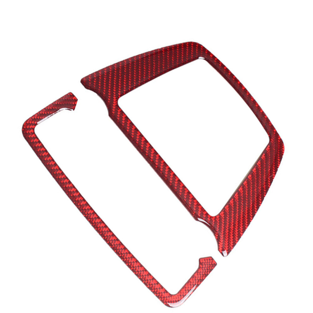 Red Carbon Fiber Reading Light Panel Cover Trim for BMW 5 Series F10 F07 2010-17