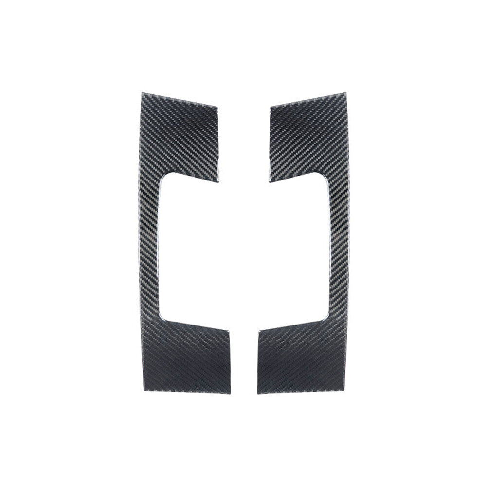 2Pcs Carbon Fiber for Seat Belt Box Panel Trim Cover for Toyota Highlander 2008-2013