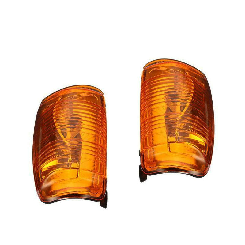 Pair door wing mirror indicator lamp yellow lens for ford transit MK8 2014-2018