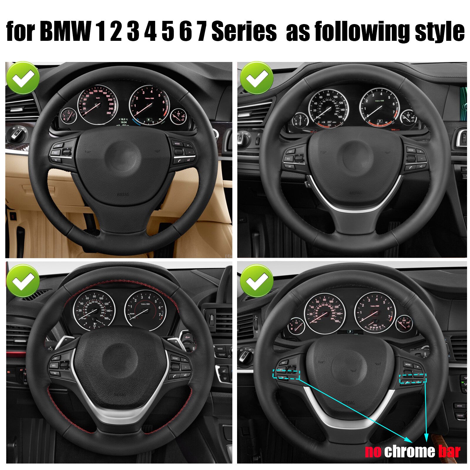 for BMW F10 F20 F11 F21 Multifunction Cruise Control Steering Wheel Knob Button Left DE
