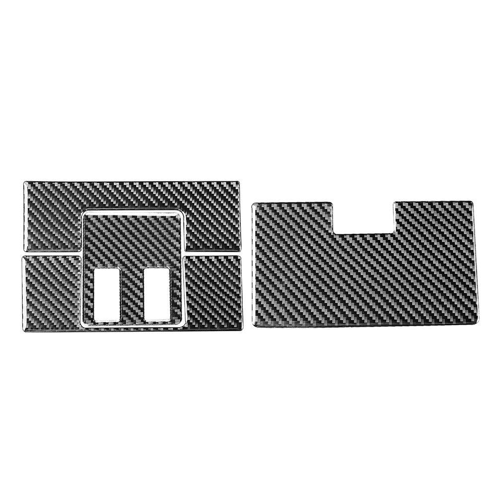 4¢ª Leselicht-Abdeckungs-Verkleidung f¨¹r for Toyota Tundra 2014-21 Kohlefaser-Schwarz