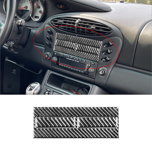 3x for Porsche /996 1998-2004 carbon fiber beverage holder trim red