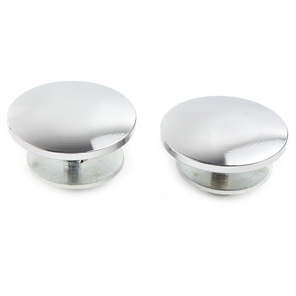 2PCs Inner Fairing Mirror Plugs Fit for Harley Street Glide Trike FLHXXX Chrome