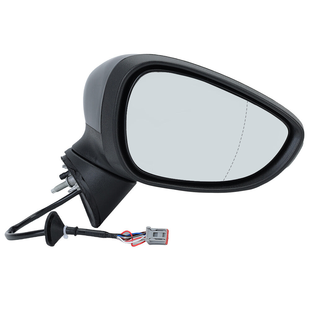 F¨¹r for Ford Fiesta 08-12 Rechts Au?enspiegel Elektrisch Beheizbar 8 Draht Schwarz