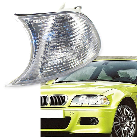 for BMW E46 3-Series 2DR 00-01 Left Side Corner Light Clear Turn signal Lens