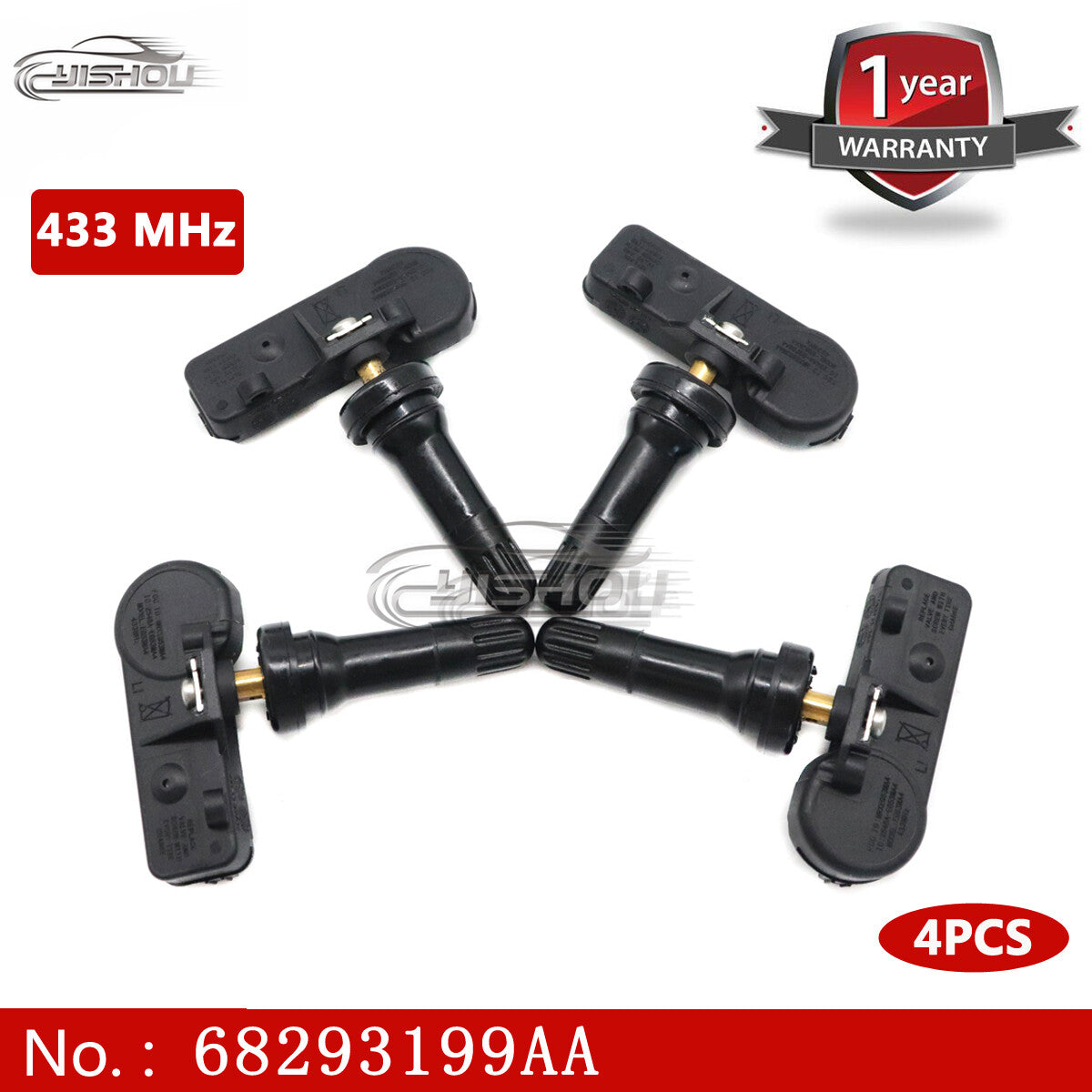 The all-new TPMS tire pressure monitoring sensor is compatible with the 2019 for Dodge for Ram 1500 DT (4) 68293199AA