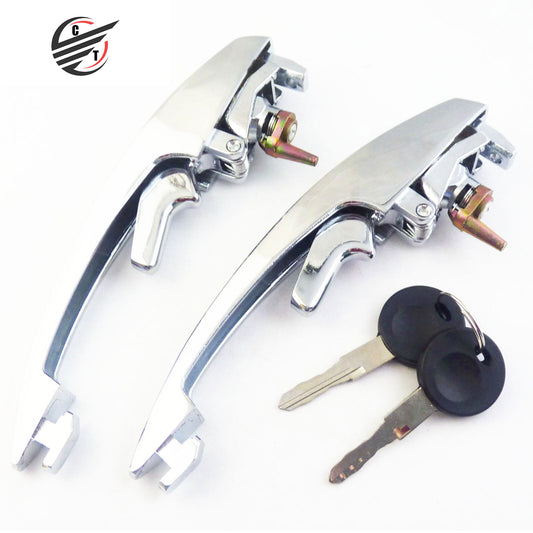 for VW Beetle 1968-1979 OUTER DOOR HANDLE FRONT KEYED ALIKE 113898205M 2Pcs New