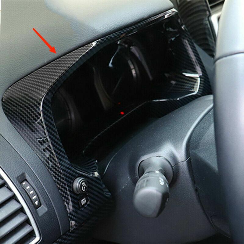 for Toyota Prado FJ150 18-21 Carbon fiber ABS Central Dashboard Frame Cover Trim