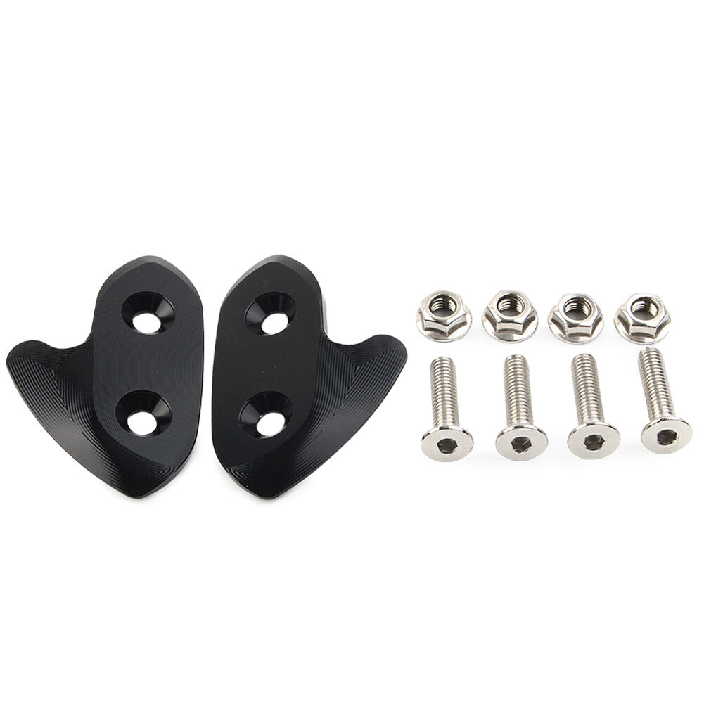 Fit for Yamaha R1 YZF YZF-R1 2015-19 Rearview Mirror Block Off Base Plates Mount BK