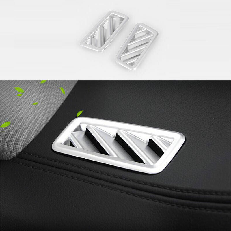 for Volkswagen Atlas 2018-23 ABS Silver Dashboard Upper Air Outlet Vent Trim 2X