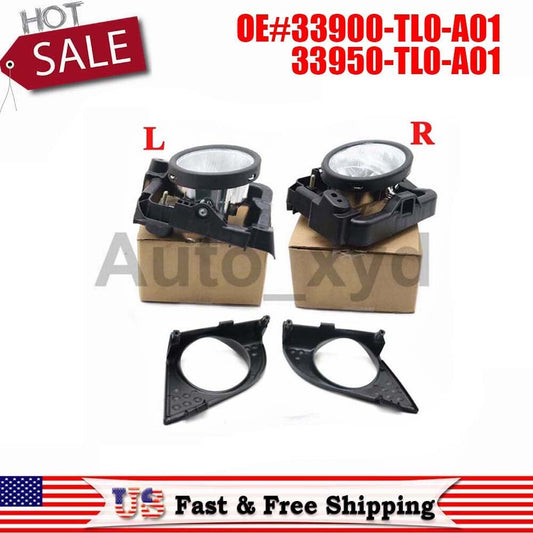 Left+R Foglight Glass Fog Driving Light Lamp Cover 09-2010 for Acura TSX 3.5L