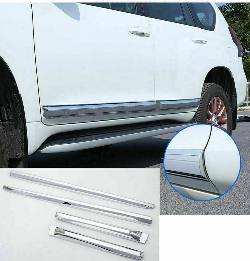 for Toyota for Land Cruiser Prado 2010-2021 Chrome Side Door Body Anticollision Trim