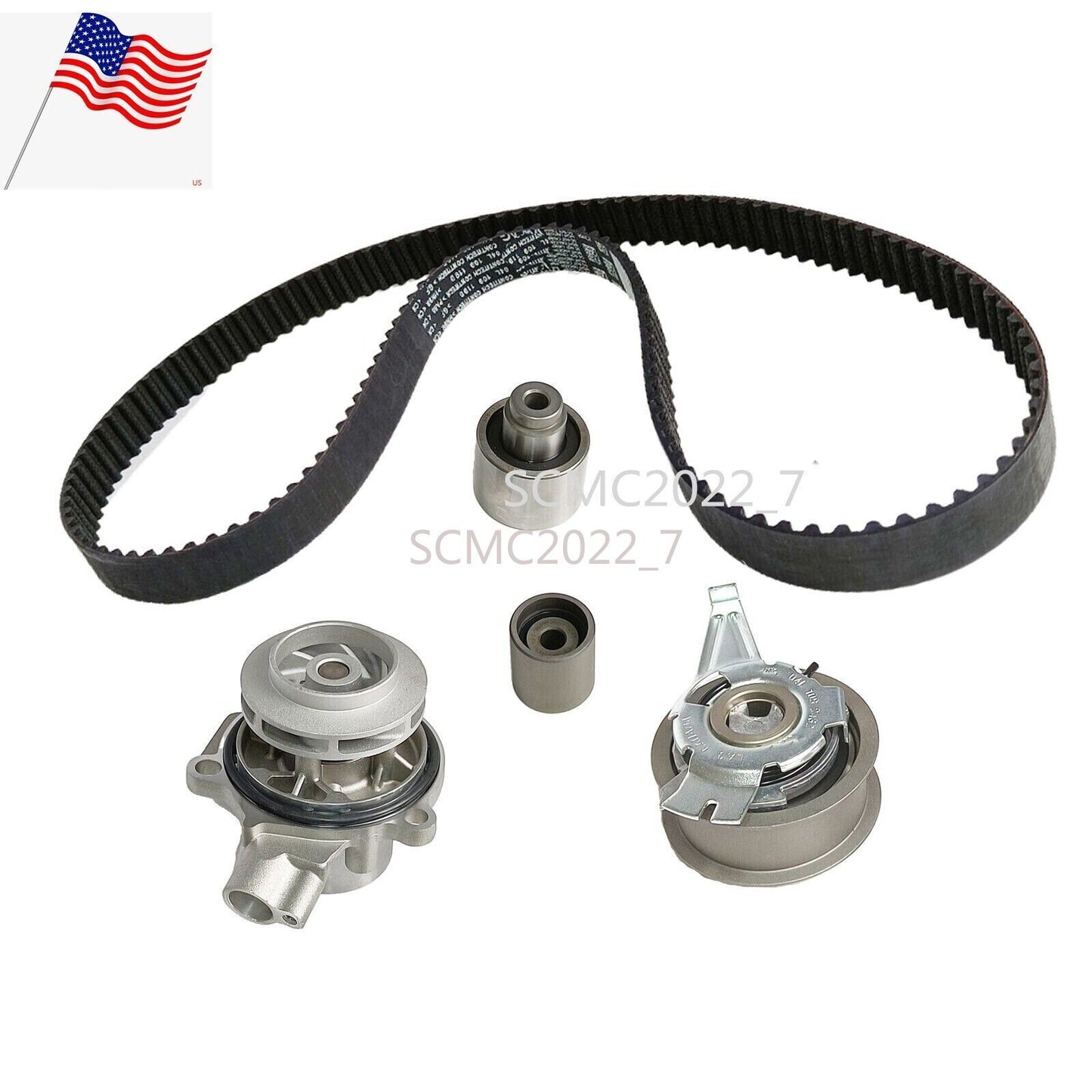 Diesel Water Pump Timing Belt Set for VW for Golf for Jetta for Tiguan for AUDI A3 A5 04L109119A