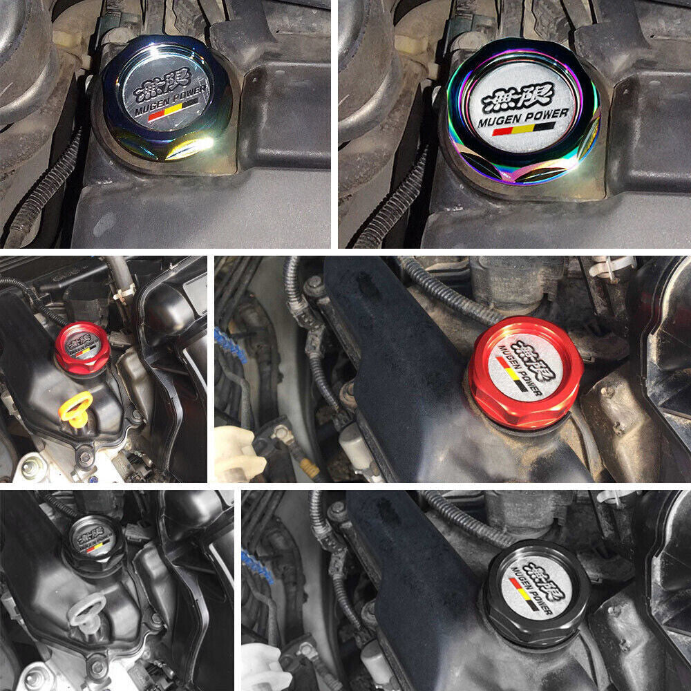 JDM Blue Oil Filler Cap Radiator Cap Battery Tie Down for Honda for Civic for Acura