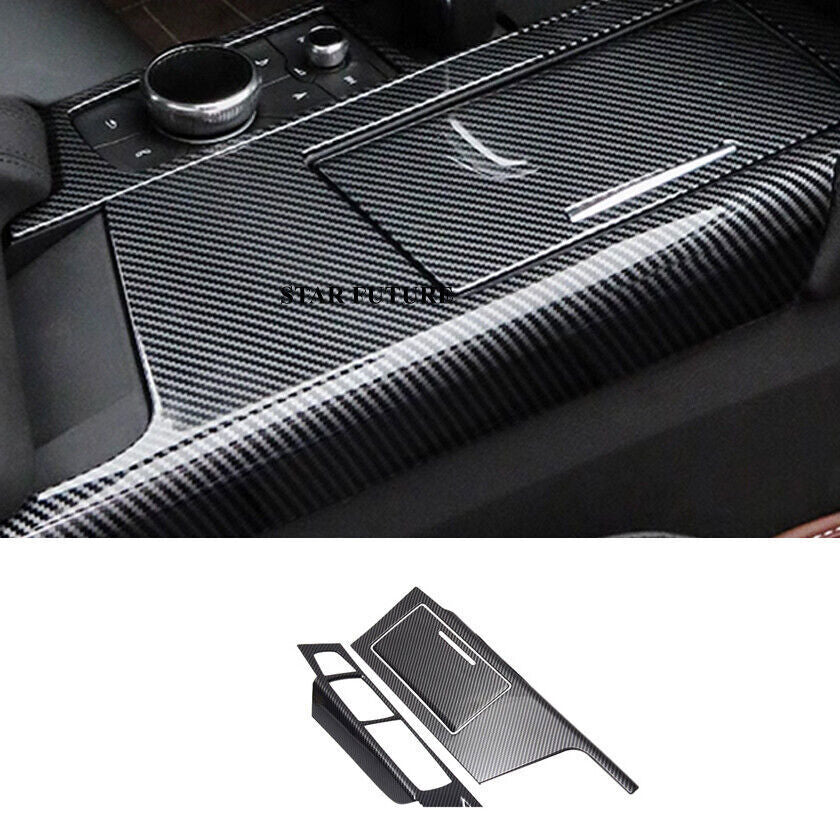 Carbon Fiber Center Console Gear Shift Panel Cover for Cadillac CT6 2019-2023