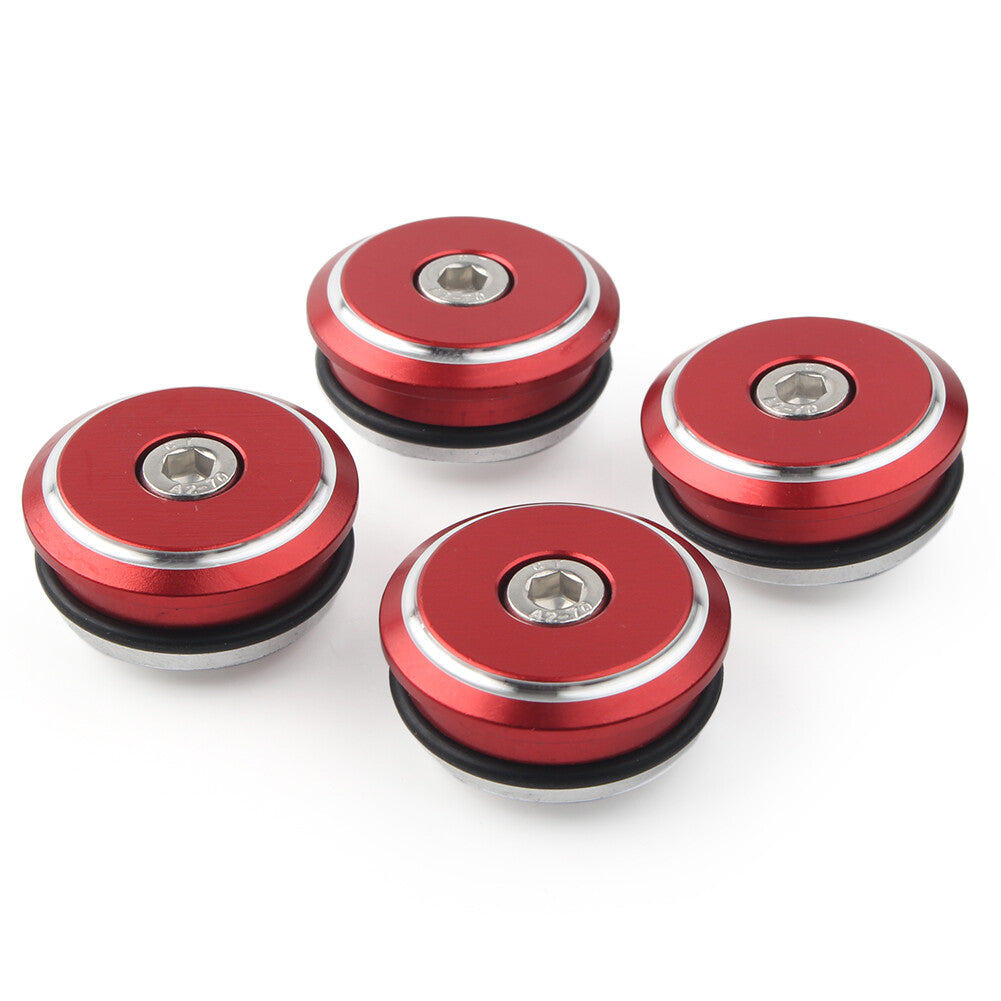 Fit for Ducati 1199 Panigale 12-15 1299 Panigale 15-17 4x Frame Plugs Cover Cap Red