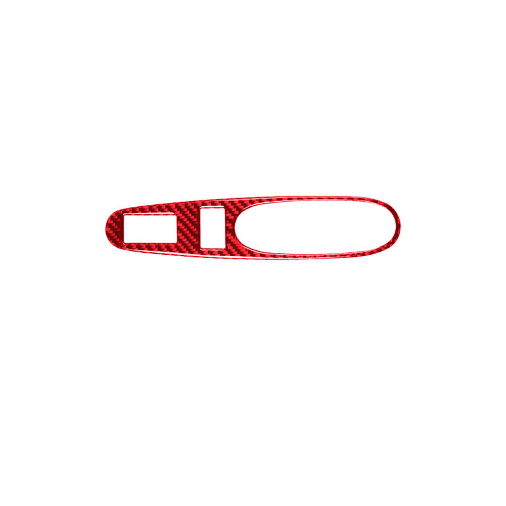Red Carbon Fiber Window Button Trim Cover for Chevrolet COBALT 2005-2010 Type B