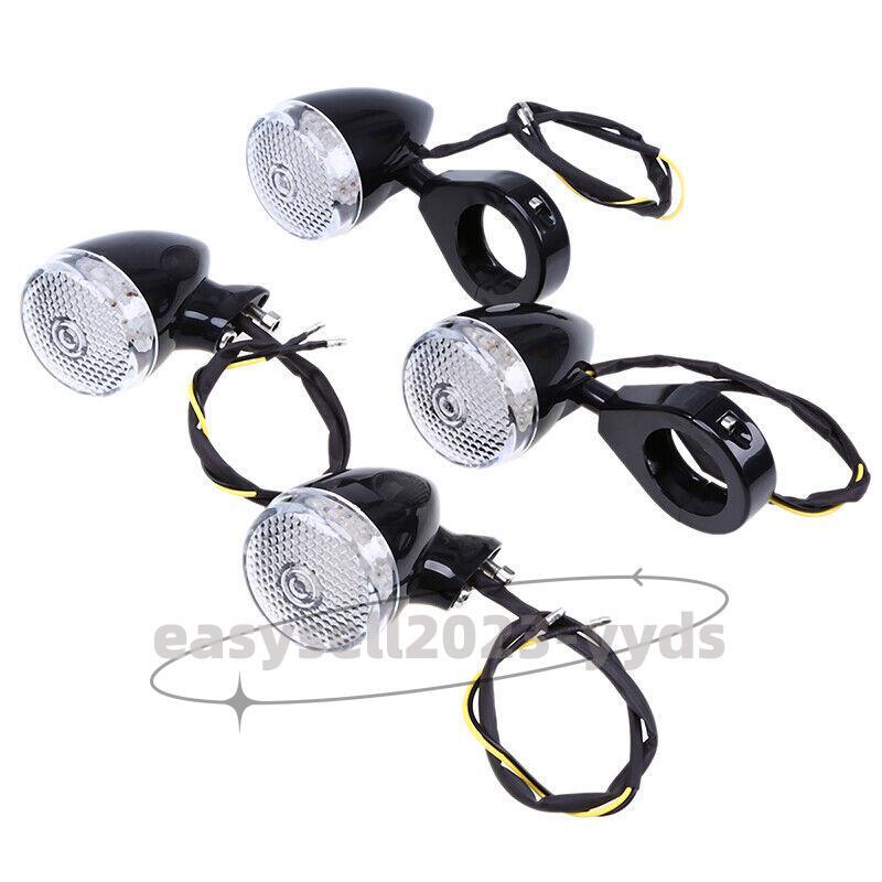Univesal LED Turn Signal Light 39mm Clamp for Harley Touring Sportster for Davidson