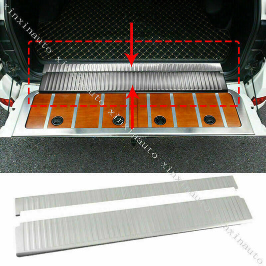 2p Inner Rear Bumper Protector Plate Guard Cover for Toyota for Land Cruiser 2008-21