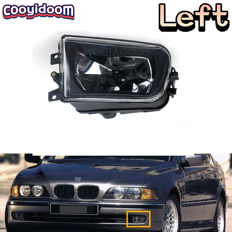Left Fog Lamp For BMW5 Series E39 520 525 523 530 525li 523li 1995-2000 No Bulb