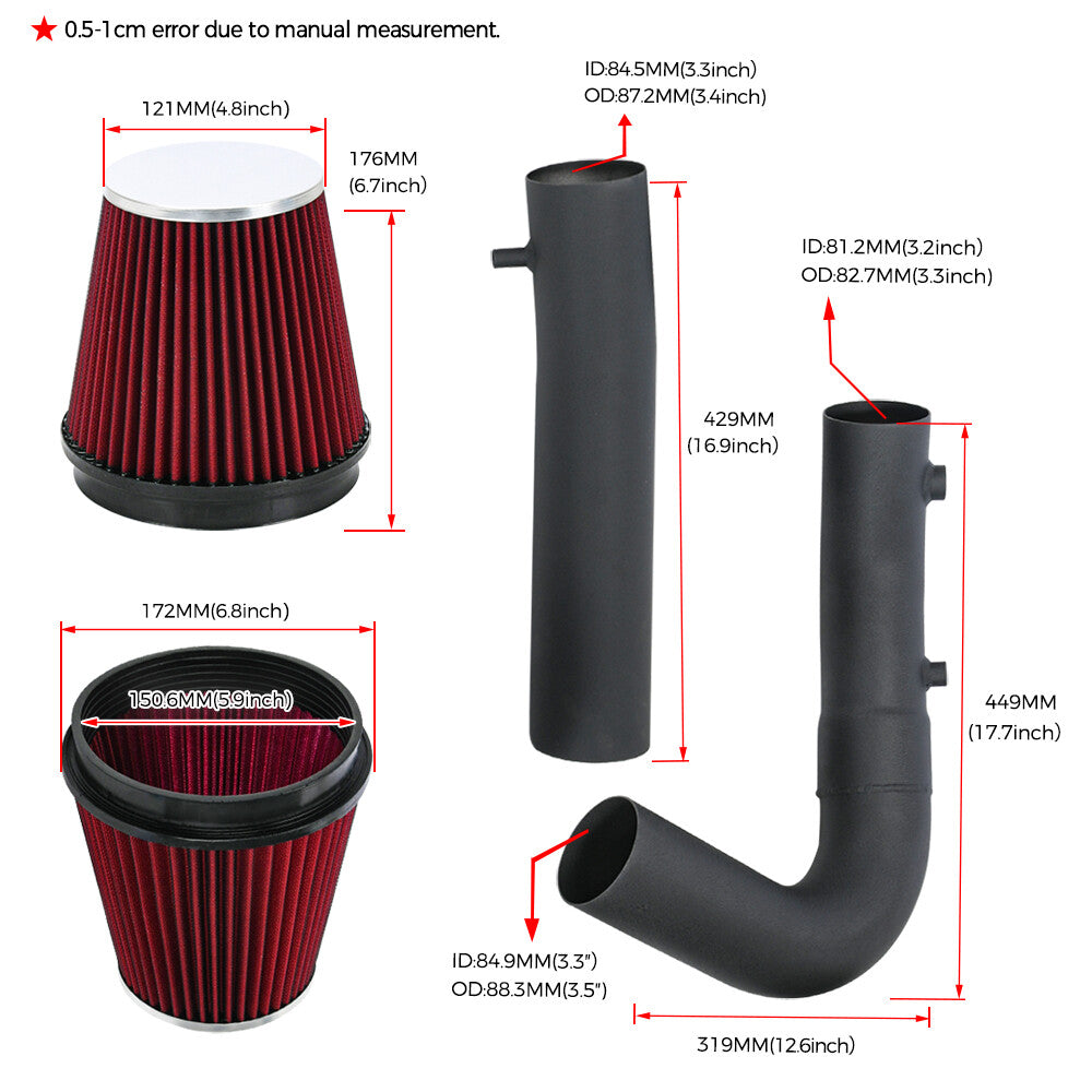 Cold Air Intake Filter Heat Shield For 2011-2020 Charger for Challenger 300 3.6L V6