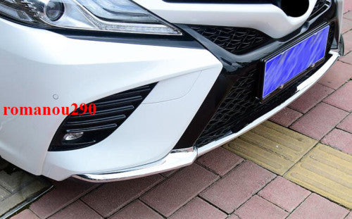 3X for Toyota for Camry SE/XSE 2018-2020 Chrome Front Bumper Guard Strips Cover Trim