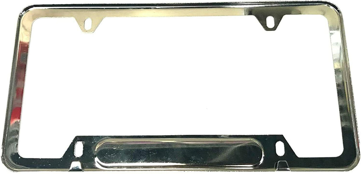 2. Car front and rear license plate frame cover, boot, trunk cover, suitable for Mitsubishi chrome-plated