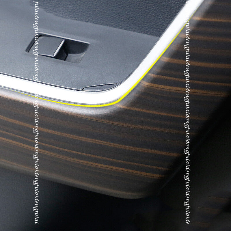 for Toyota RAV4 2019-2024 wood grain ABS Interior Door Armrest Stripe Cover Trim