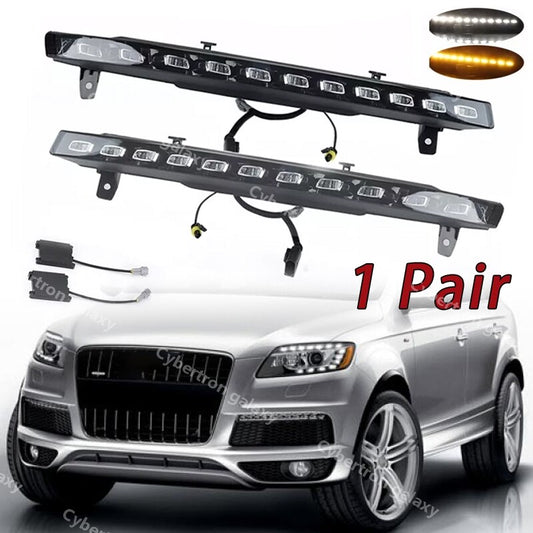 LED DRL Daytime Running Light Turn Signal Lamp for Audi Q7 2010 -2015