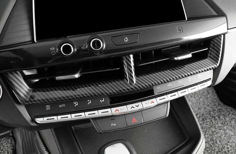 for Cadillac CT4 2020-24 Carbon Fiber Middle Air Outlet Vent Frame Cover Trim 1P