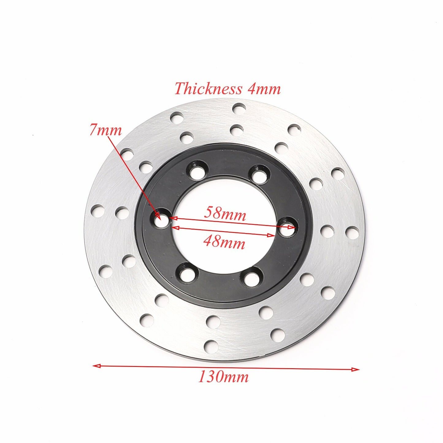 130mm Front Brake Disc Rotor Quad Dirt Bike Go Kart ATV Buggy 4 Wheelers for Golf Ca
