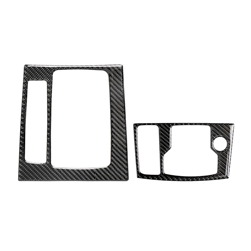 for Mazda 3 Axela 2014-2016 Carbon Fiber Interior Gear Shift Panel Cover Trim