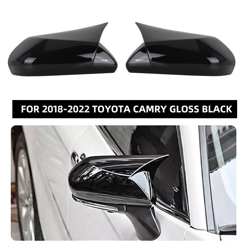2X SIDE MIRROR COVER ADD ON OVERLAY for TOYOTA for CAMRY 2018-2023 for AVALON 2019-2022