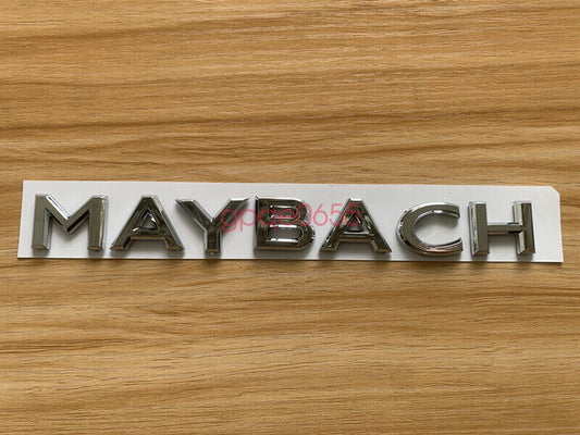 Chrome ABS for Maybach Number Trunk Letters Badge Emblems Sticker for Mercedes